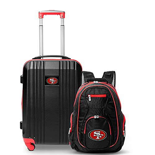 San Francisco 49ers Luggage Set - 21" Hardcase Spinner & 19" Backpack