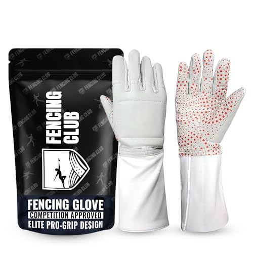 Fencing Glove - 3-Weapon Washable Pro-Grip Silicone Design - Right