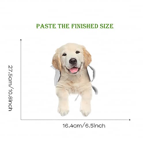 Little Dog 3D Wall Stickers£¬ sacinora Cute Puppy Animal DIY Wall Decals Removable Vinyl Peel and Stick for Kids Baby Nursery Living Room Bedroom Bathroom Toilet Furniture Wall D?cor