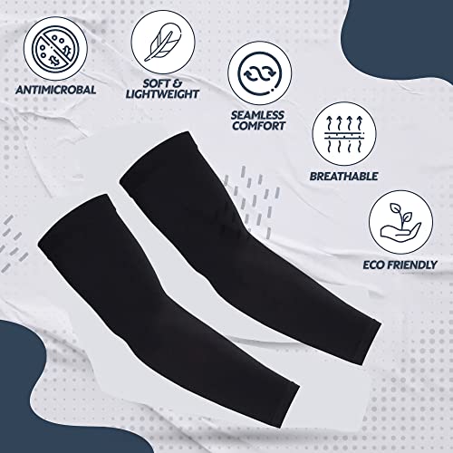 Cooling UV Protection Arm Sleeves - 2 Pairs Green Tattoo Cover