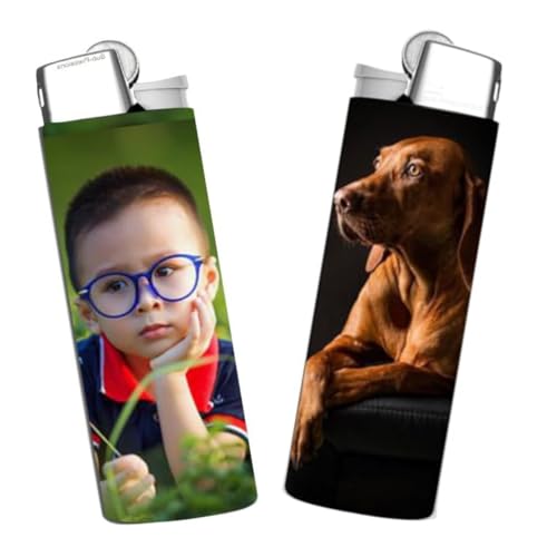 Custom Photo Lighter Stickers - Double-Sided, 25 Pack