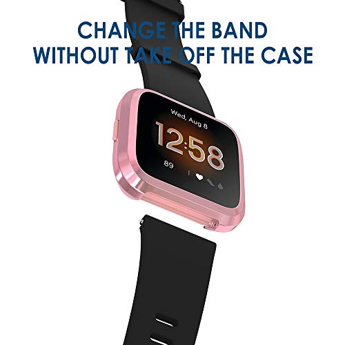 Fitbit Versa Lite Screen Protector Case - Pack of 5, Full Protection