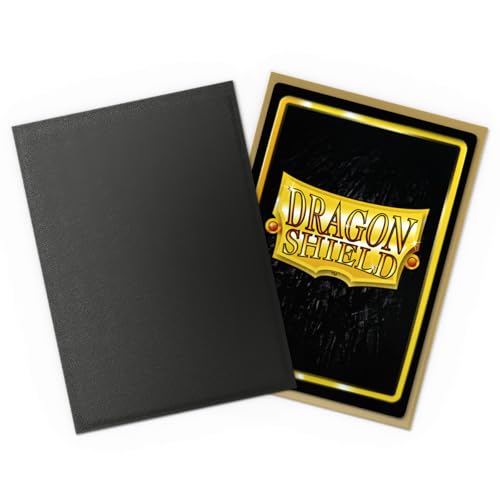 Matte Dual Standard Size Card Sleeves - 100ct Black & Gold