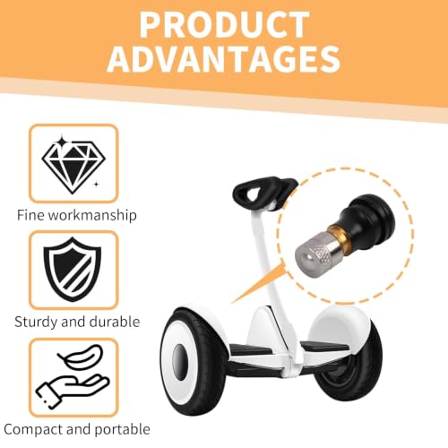 10 Pcs Tubeless Tire Valve Stems for Electric Scooters