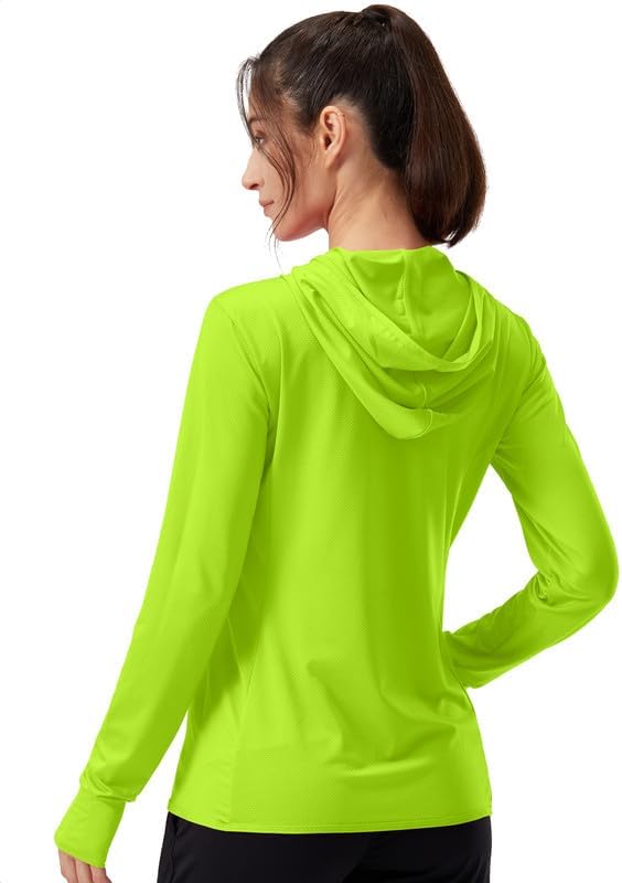 Soothfeel Women's Sun Protection Hoodie Jacket - Lightweight UPF 50+ Long Sleeve with Pocket for Outdoor Activities