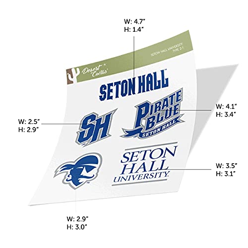 Seton Hall Pirates Vinyl Sticker Decal for Laptops & Water Bottles
