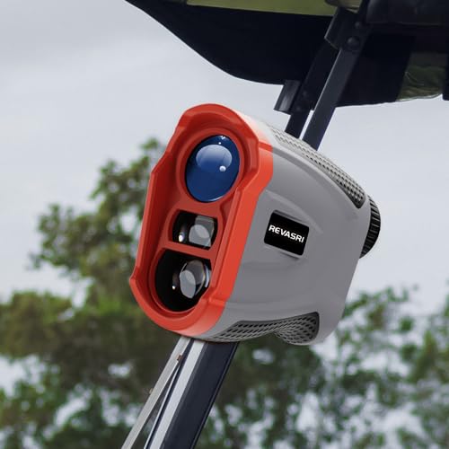 Golf Range Finder with Slope, Magnetic Mount & Vibration - 1000 Yards
