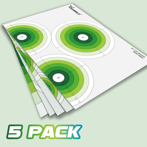 Bullseye Paper Targets - 23x35 Inch, 5 Pack for Shooting Practice