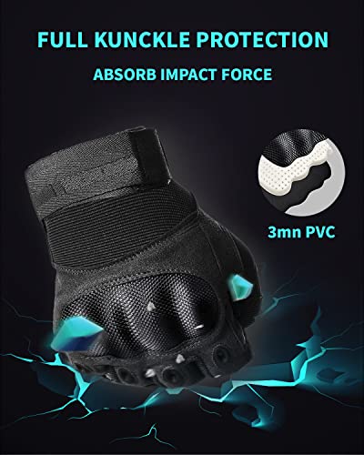 Tactical Gloves with Hard Knuckle Protection for Outdoor Sports
