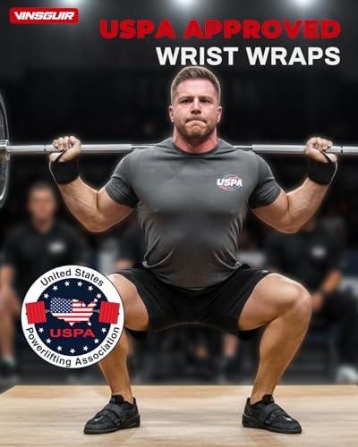 Wrist Wraps for Weightlifting - 21'' Support Straps - Black