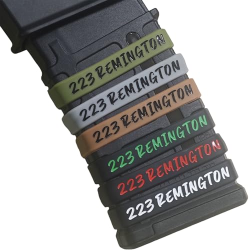 Magazine Marking Bands for .223 Remington - 12 Pack Gray-Black