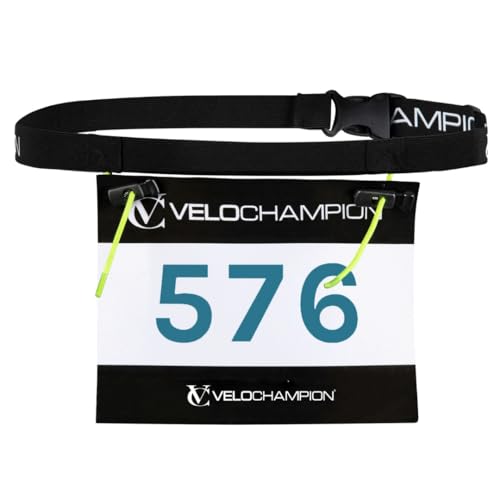 Triathlon Race Number Running Belt - Medium, Adjustable & Lightweight
