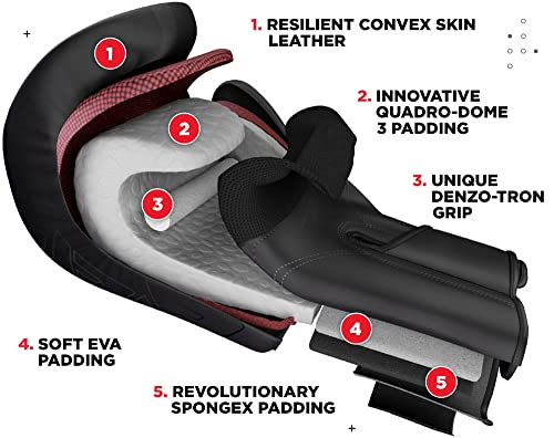 Maya Hide Leather Boxing Gloves for Men & Women - 8 to 18 Oz, Durable Sparring & Training Gear