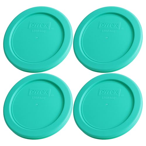 1-Cup Green Food Storage Lids - 4-Pack Replacement for Pyrex 7202