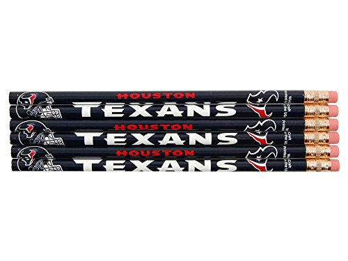 Houston Texans Pencils - 6-Pack for School & Office