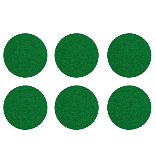 Self Adhesive Air Hockey Mallet Felt Pads - 6 Pack, 94mm