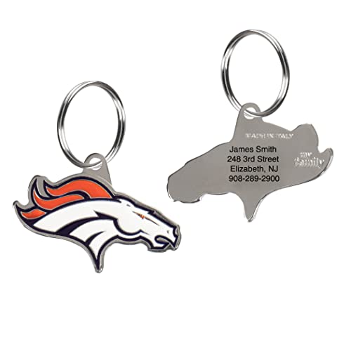 Personalized NFL Denver Broncos Pet ID Tag - Custom Engraving