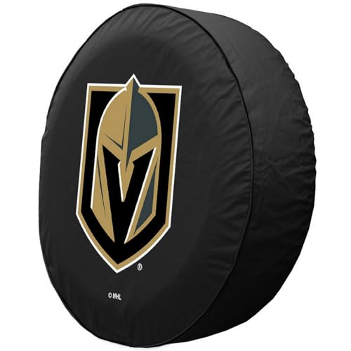 Vegas Golden Knights Tire Cover - Large (31.25x11) - Black Vinyl