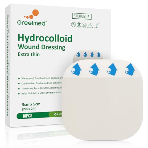 Hydrocolloid Bandages - 10 Pack 2" x 2" Waterproof Dressing