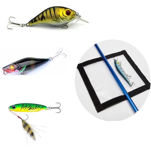 Fishing Lure Wraps - Durable Clear PVC Lure Protector, 2 Pack Large 7.8"x 4.3"
