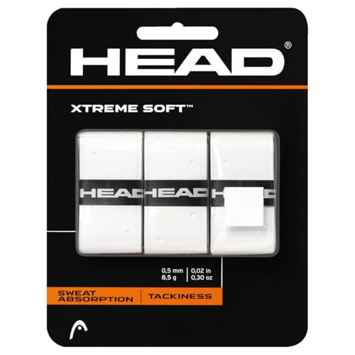 Xtreme Soft Overgrip - 3-Pack White Tennis Grip