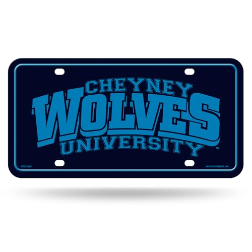 Cheyney Wolves Metal Auto Tag - 12" x 6" Car Accessory
