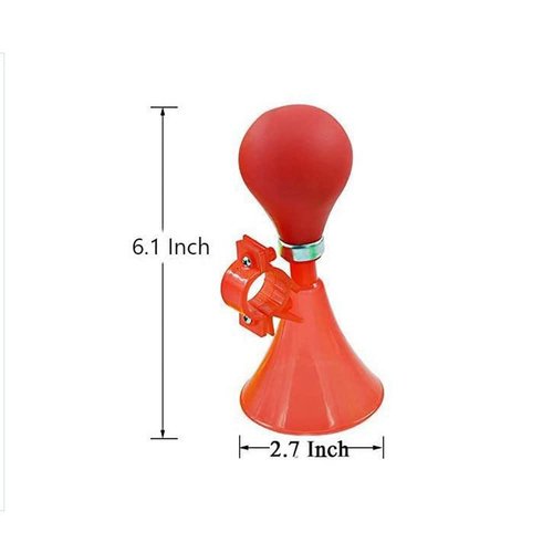 YehVeh 3 Pack Toddler Balance Bike Bell Toddler Tricycle Bells Kids Bike Horn Bugle Horn Retro Clown Air Horn for Baby Balance Bike Red Rider Trike No Pedal Push Bicycle Girls Bike with Training Wheel