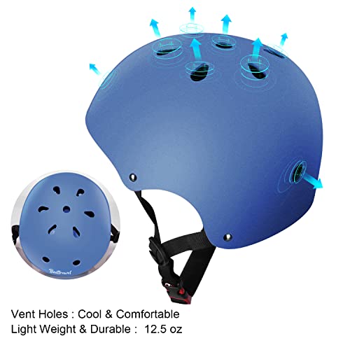 Kids Adjustable Bike Helmet for Ages 3-8 - Blue