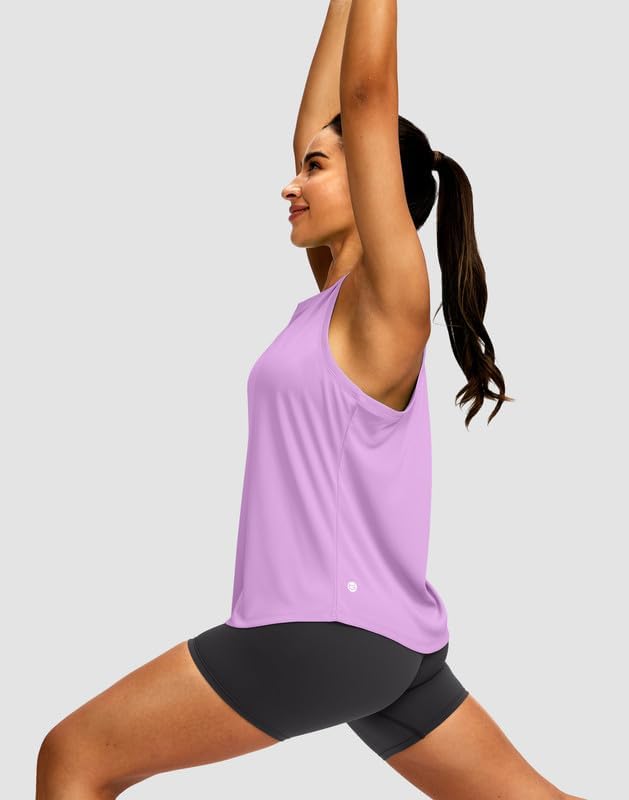 Skiennix Women's Workout Tops - Racerback Athletic Tank for Yoga & Running | Sleeveless Loose Fit