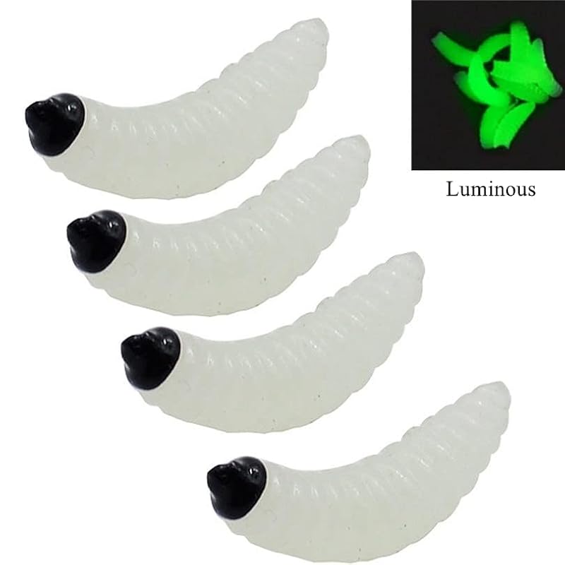 100pcs Soft Silicone Fishing Worm Lures - Realistic Bait for Fish