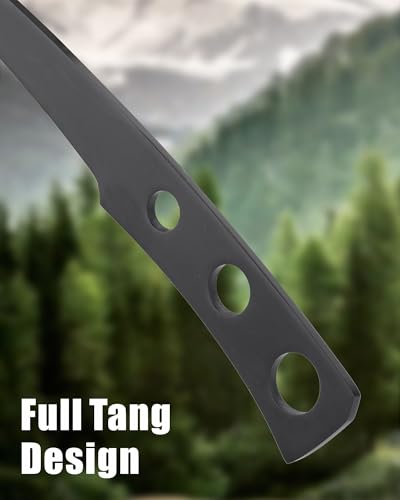 9.5-Inch Full Tang Throwing Axe with Steel Blade & Sheath for Camping & Hunting