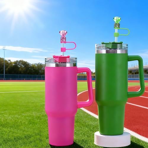 Bling Diamond Silicone Straw Cover for 10mm Tumbler Straws - Black