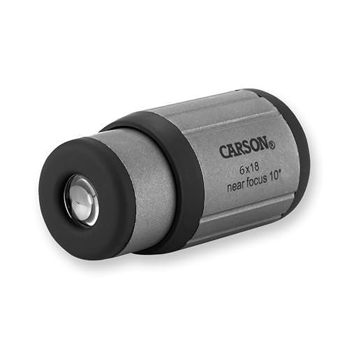 Carson CloseUp CF-618 6x18mm Close-Focus Monocular (CF-618) – Compact