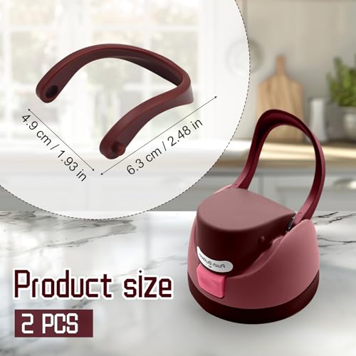 Water Bottle Handle Replacement Kit for 24oz 32oz Bottles - Black Cherry