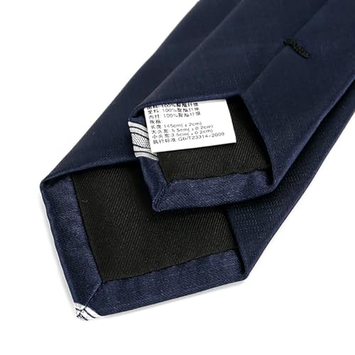 Slim Navy Blue Polka Dot Necktie - 2.36 Inches Wide