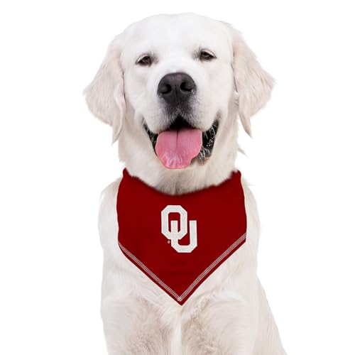 Oklahoma Sooners Dog Bandana - Size Large/X-Large