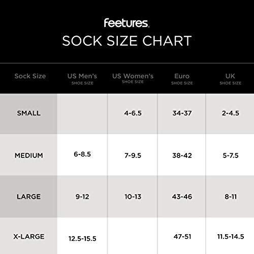 Feetures Women's Everyday Max Cushion Crew Socks - Medium Black, 1 Pair