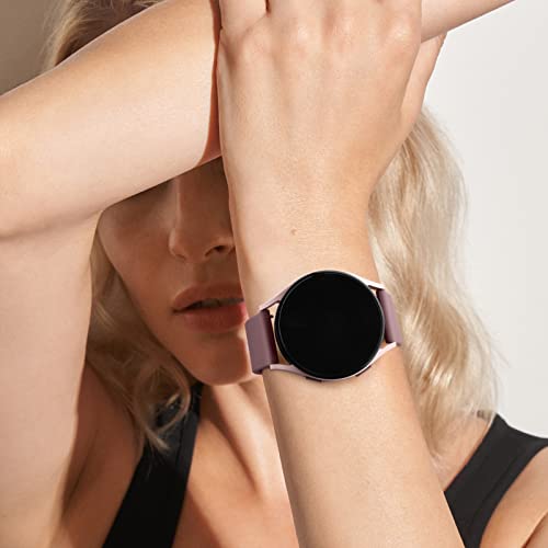 20mm Silicone Bands for Garmin Venu SQ - Smoke Violet, Milk Tea, Starlight