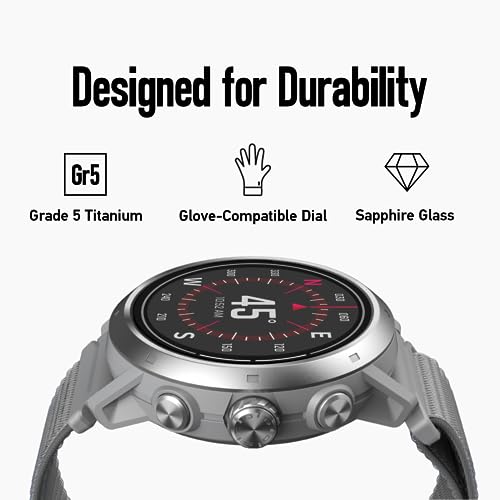 APEX 2 Outdoor GPS Watch - 1.2" Sapphire Glass, Heart Rate Monitor