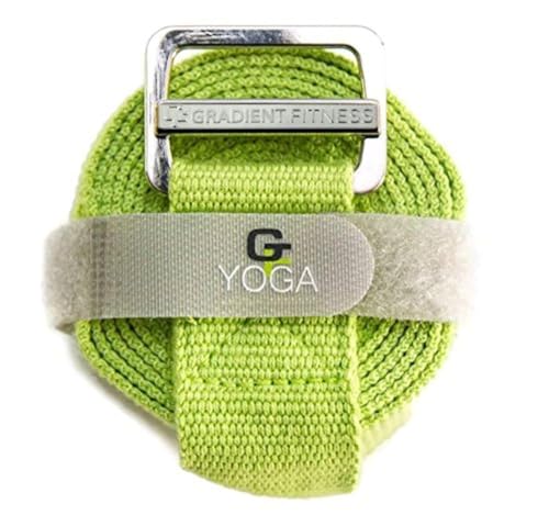 Yoga Strap with Easy-Feed Buckle - 8 Feet, Green