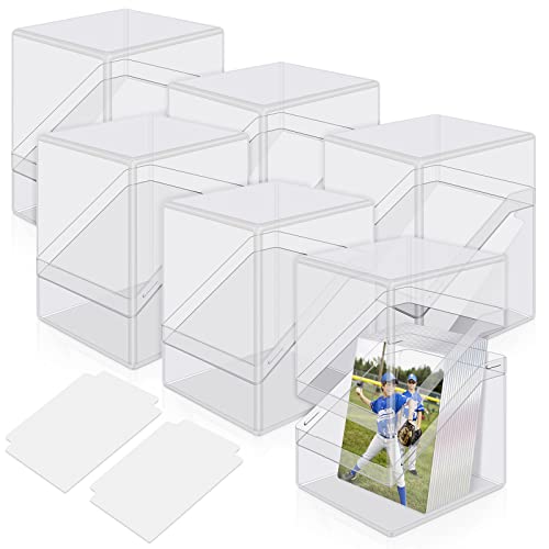 6 Pack Acrylic Card Deck Cases for 100+ Sleeved Cards