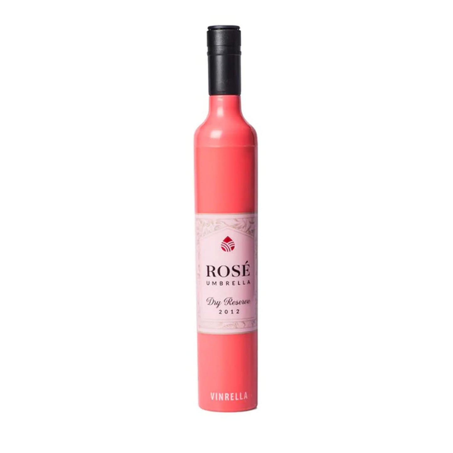 Rose Labeled Wine Bottle Umbrella