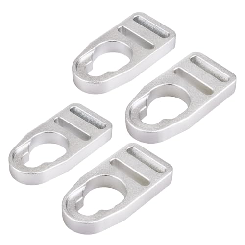 Kayak Seat Strap Replacement Buckle Clips 4pcs Aluminum, Silver – Fits Lifetime Emotion Style Seats