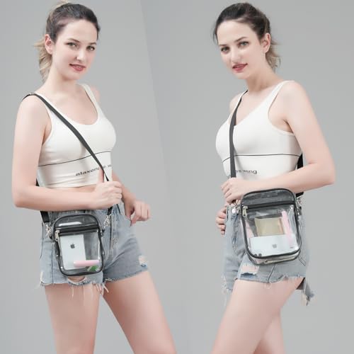 Clear Crossbody Purse Bag - Stadium Approved for Concerts, Festivals