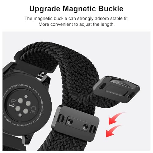 20mm Soft Nylon Sport Watch Band for Garmin Smartwatches - Adjustable Strap