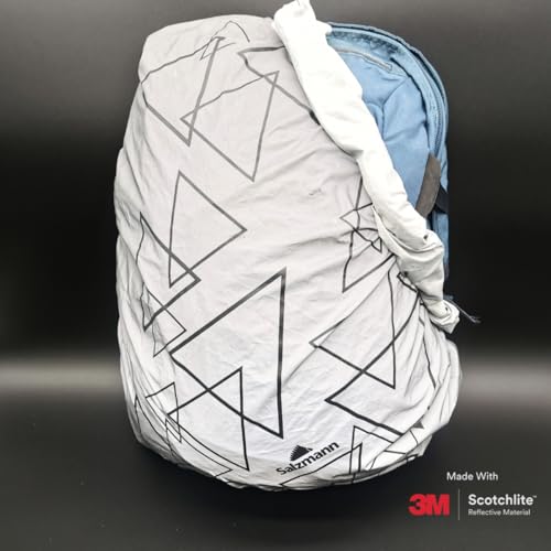 Salzmann Silver Reflective Backpack Cover, 3M Scotchlite Waterproof 28L Standard