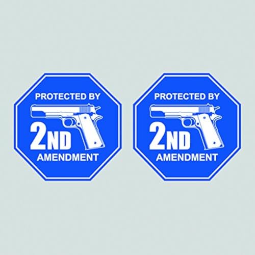2nd Amendment Vinyl Sticker Decal - 4x4 Inch Weatherproof Gun Rights Graphic