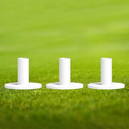 Golf Rubber Tees for Practice Mat - 3 Pack (1.5" White)
