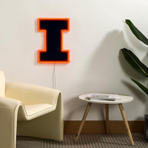 Illinois Fighting Illini LED Neon Sign - 15" x 10.92" - Energy Efficient & Easy to Install