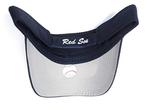 Boston Red Sox MLB Sun Visor Golf Hat - Navy Blue & Red Logo